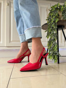 Marco Tozzi Red Patent Sling-Back 2-29621-46 520