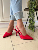 Marco Tozzi Red Patent Sling-Back 2-29621-46 520