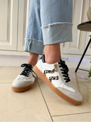 Marco Tozzi White & Leopard Trainers 2-23739-44 157