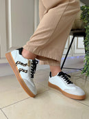 Marco Tozzi White & Leopard Trainers 2-23739-44 157