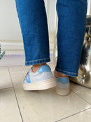 Drilleys "Eighty" Chalky Blue Trainer - Blue & Grey