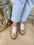 Drilleys "Eighty" Golden Musk Trainer - Lilac & Gold