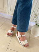 Heavenly Feet 'Sonja' Sandal - Cream