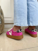 Drilleys "Eighty" Hot Leopard Trainer - Magenta