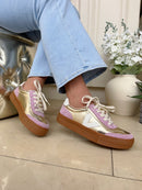 Drilleys "Eighty" Golden Musk Trainer - Lilac & Gold