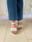 Heavenly Feet 'Sonja' Sandal - Cream