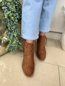 XTI Camel Ankle Boot 145327 - Tan