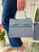 Hampten Rose Small Tote Bag - Blue 18H1630