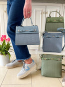 Hampten Rose Small Tote Bag - Blue 18H1630