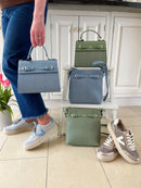 Hampten Rose Small Tote Bag - Blue 18H1630