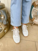 XTI White & Gold Trainer 145163