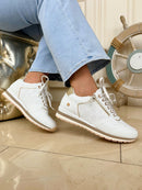 XTI White & Gold Trainer 145163