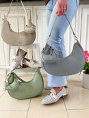 Gionni Curved Bag With Mini Bag Charm - 11G2852 Blue Grey