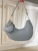 Gionni Curved Bag With Mini Bag Charm - 11G2852 Blue Grey