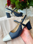 Kate Appleby 'Flowton' Sapphire Sling Back - Navy