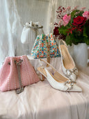 Sorento 'Cottonwood' Cream Diamond Sling-Back