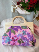 Primrose Sequin & Bead Woven Bag - Pink & Lilac