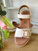 Heavenly Feet 'Sonja' Sandal - Cream