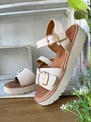 Heavenly Feet 'Sonja' Sandal - Cream
