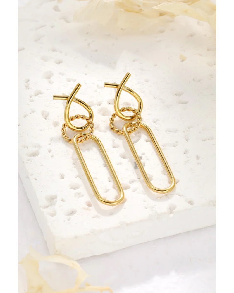 Dante Oval & Circle Drop Earrings