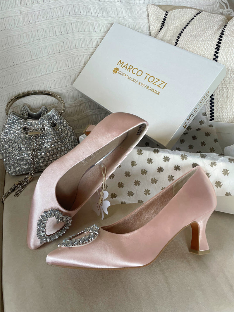 Marco Tozzi Blush Heart Crystal Shoe - 2 82401 42 581