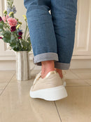 Heavenly Feet 'Shelby Stone' - Trainer Beige