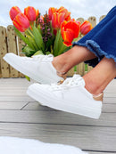 Tommy Bowe "Cheval" Trainer Coconut Bee - White & Rose Gold