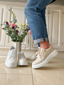 Heavenly Feet 'Shelby Stone' - Trainer Beige