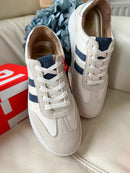 Drilleys 'Seventy Nine' Cadet Trainer - White & Navy