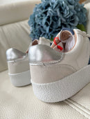 Drilleys 'Seventy Nine' Cadet Trainer - White & Navy