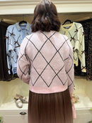 Kiara Ribbon Bow Cardi - Pink