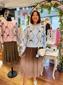 Kiara Ribbon Bow Cardi - Blue