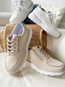 Heavenly Feet 'Mead' White Trainer