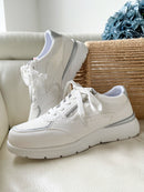 Heavenly Feet 'Mead' White Trainer