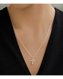 Newbridge Cross Pendant Clear JC107C
