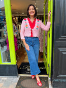 Croia Crochet Cardi - Pink