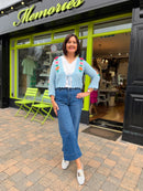 Croia Crochet Cardi - Blue