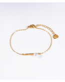 Aquata Crystal Bar & Pearl Bracelet