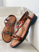Heavenly Feet 'Radiant' Leopard Sandal