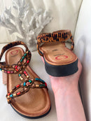 Heavenly Feet 'Radiant' Leopard Sandal