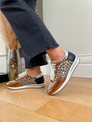 Redz Bronze, Metallic & Animal Print Trainers Q03906-38