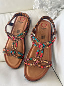 Heavenly Feet 'Radiant' Leopard Sandal