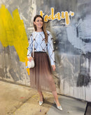 Kiara Ribbon Bow Cardi - Blue