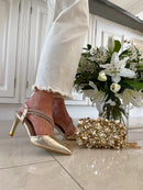 Kate Appleby "Calver" Gold Crackle Stiletto