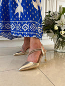 Kate Appleby "Calver" Gold Crackle Stiletto