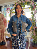 Margaux Tweed & Denim Jacket - Black