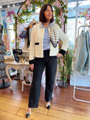 Coco Pearl Embellished Knitted - Cream