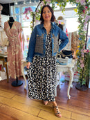 Margaux Tweed & Denim Jacket - Black