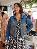 Margaux Tweed & Denim Jacket - Black