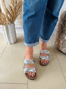 Heavenly Feet 'Jess' White Slider